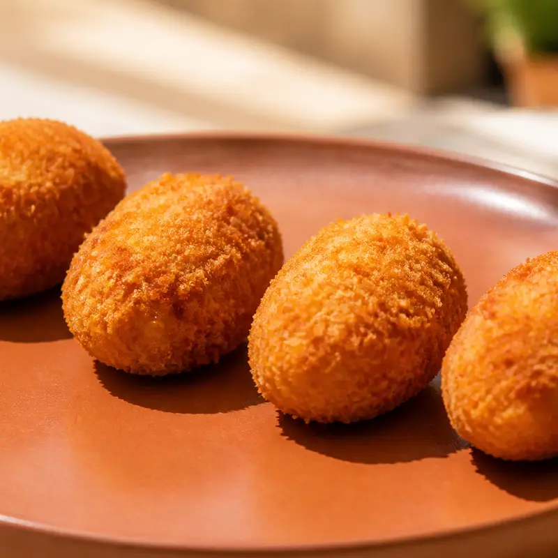 Pinchos y croquetas crujientes de la carta principal de Real 31